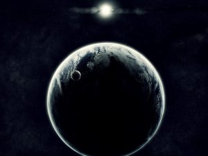 Earth-Black-Abstract-Wallpaper