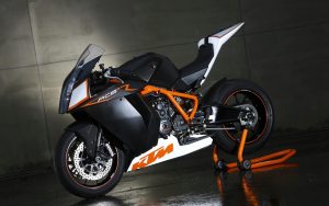 Motorcycle-Ktm-Concrete-Wall-Hd-Wallpaper