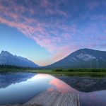 Floating Dock On A Beautiful Lake HD Desktop Background