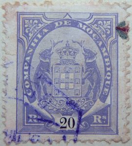 companhia de mocambique 20 rs reis 1894 lila lilac violet mozambique stamp