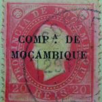 companhia de mocambique black 20 reis 1892 carmin karmin mozambique stamp provincia de mocambique