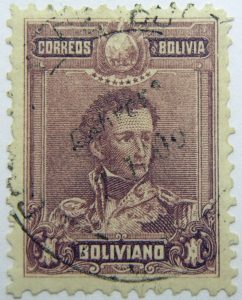 1899 1901 general sucre 1795 1830 correos de bolivia 1 boliviano purple