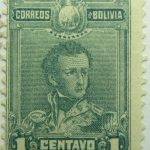 1899 1901 general sucre 1795 1830 correos de bolivia 1 centavo gree