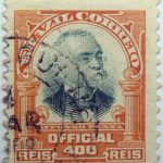 1906 president afonso pena, 1847 1909 brazil correio official 400 reis stamp