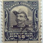 1913 president hermes da fonseca, 1855 1923 brazil correio official 50 reis marechalhermes