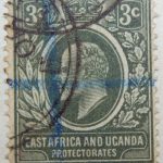 3 cents british east africa and uganda protectorates 1907 king eduard vii grun green vert stamp