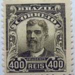 400 correio reis brazil prudente de moraes stamp 1906 dark