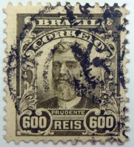 600 correio reis brazil prudente de moraes stamp 1906