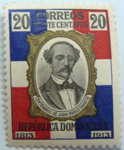 1914 the 100th anniversary of the birth of juan pablo duartes y diez 20 correos veinte centavos 1813 1913 republica dominicana multicolor stamp