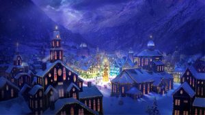 beautiful christmas village 7041