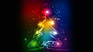 christmas tree 3840x2160 abstract colorful 4k 3968