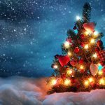 lights night snow holidays winter christmas tree cold 1920x1200