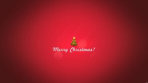 merry christmas minimal christmas holidays red christmas tree 1920x1080