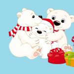 teddy bear christmas family christmas present 1920x1080